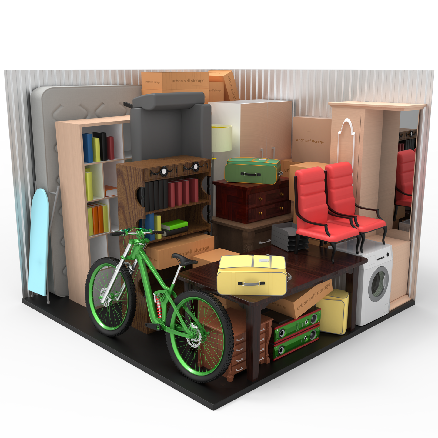 100 sq ft storage unit