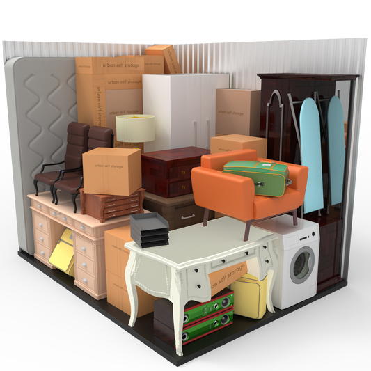 75 sq ft storage unit